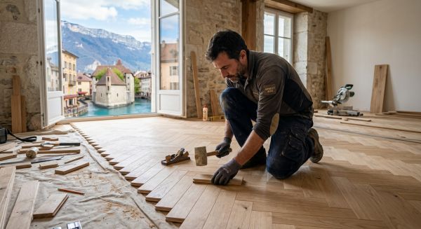 Parqueteur à Annecy : votre partenaire pour un parquet durable